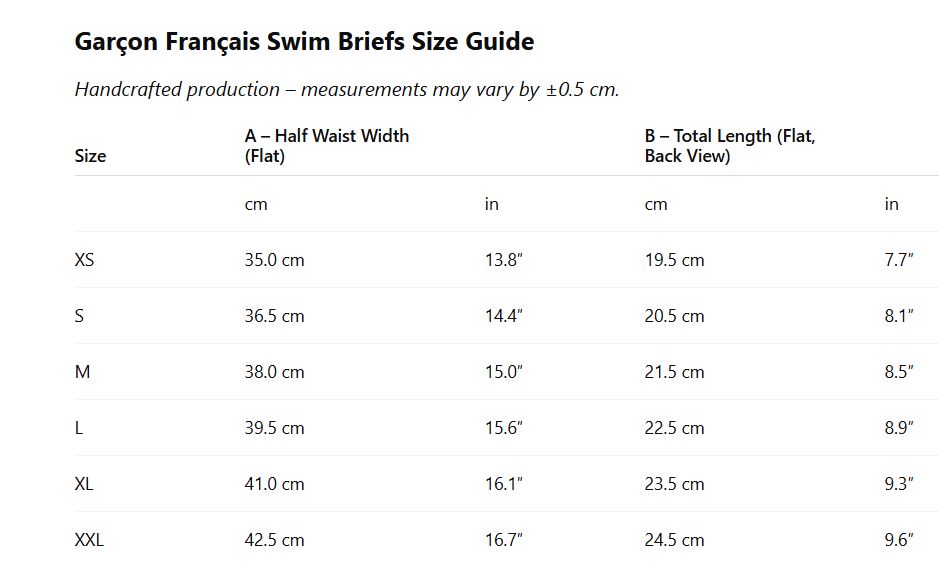 Khaki swim brief - embroidery