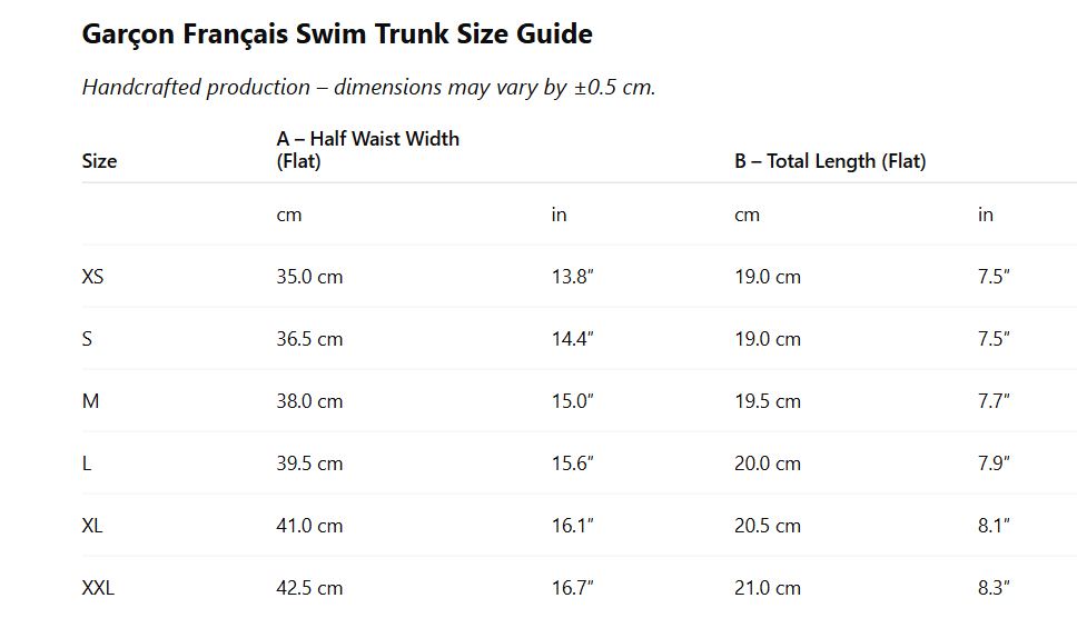 Red swim trunk - embroidery