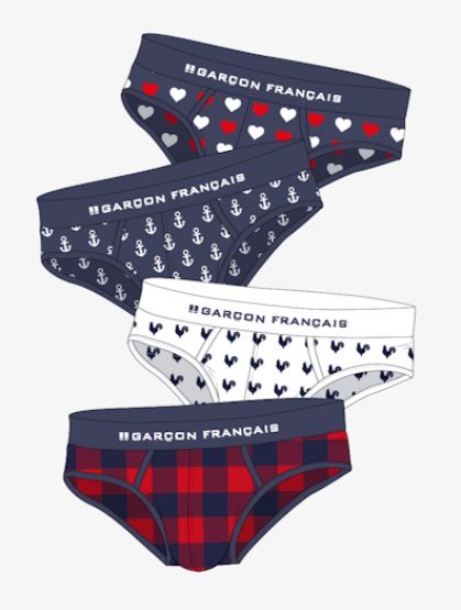 4 Patterned Briefs - Pack CAD$186.00