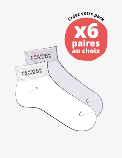 PACKS - 6 Pairs of High Ankle Socks CAD$102.00