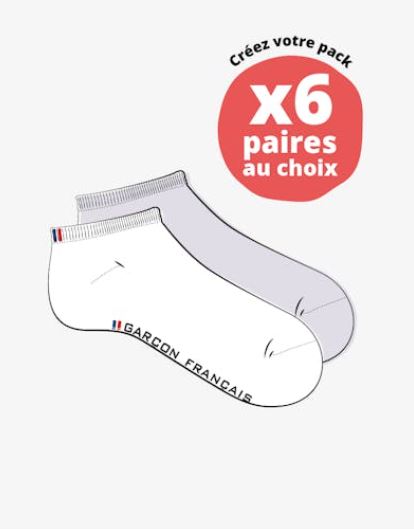 PACKS - 6 Pairs of Ankle Socks CAD$99.00