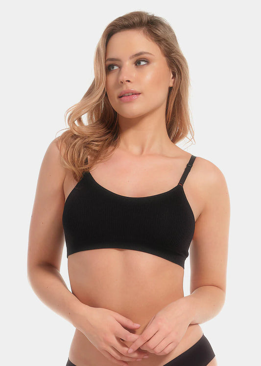 Ribbed Comfort Bra Spaghetti