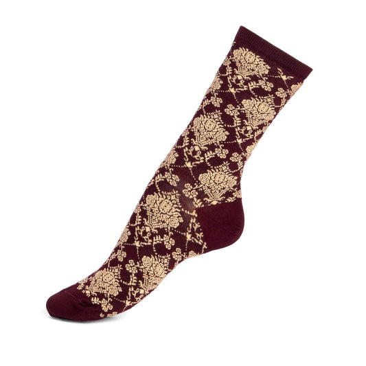 Trianon – Women's Socks in Burgundy