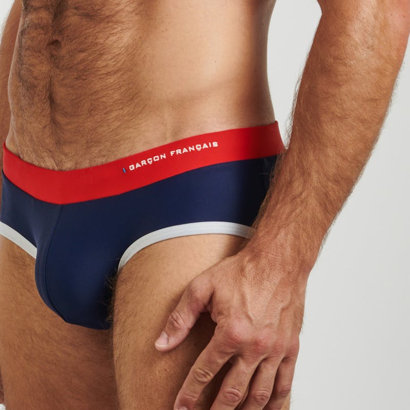 Flag swim brief - embroidery