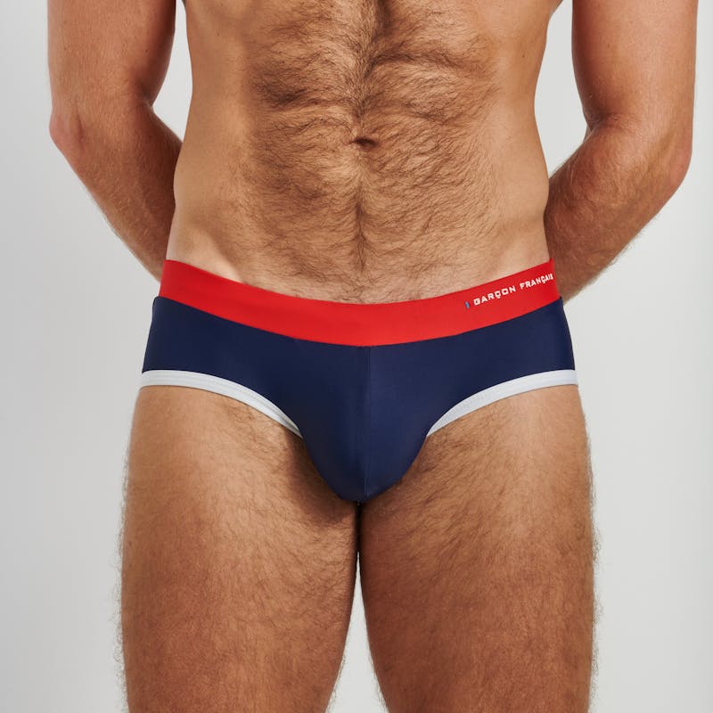 Flag swim brief - embroidery