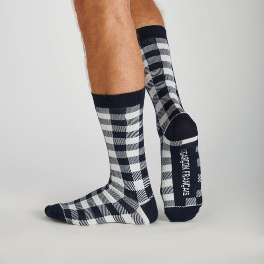 White Lumberjack city socks