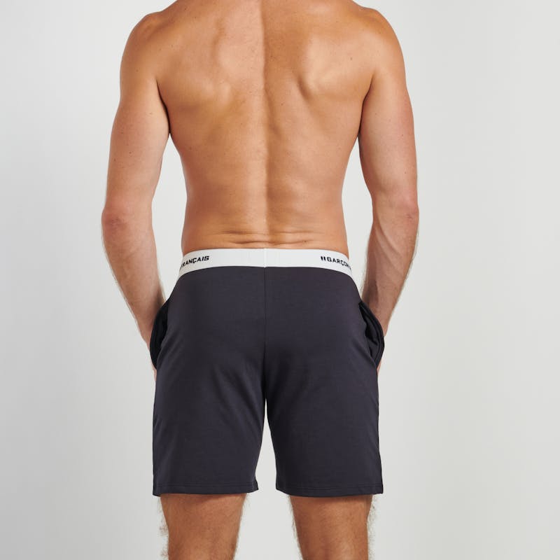 Navy blue short pyjama bottom