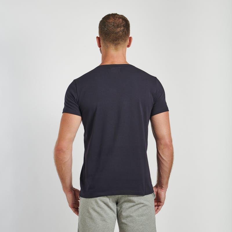 Blue t-shirt V-neck - Essential